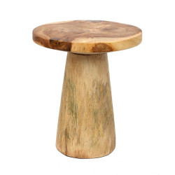 Table d'appoint Timber Conic couleur naturelle Diamètre  50 cm